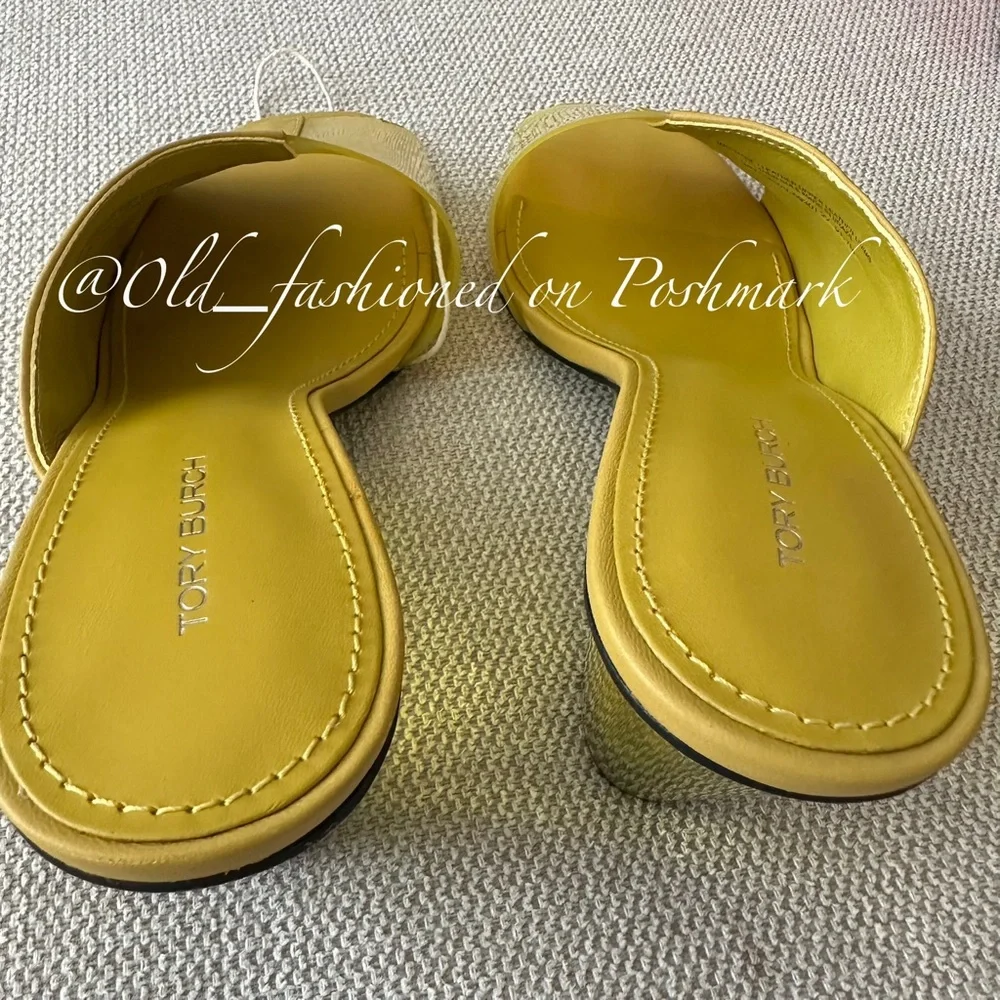 TORY BURCH Leather + PVC Mules